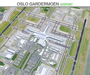 Oslo Gardermoen Airport 3d model