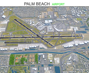 Palm Beach Airport 3d model