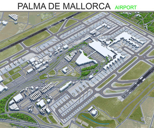 Palma de Mallorca Airport 3d model