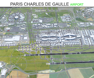 Paris Charles de Gaulle Airport 3d model