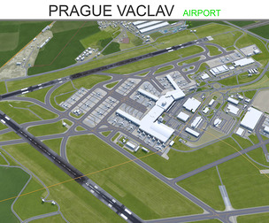 Prague Vaclav Havel Airport 3d model