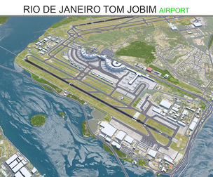 Rio De Janeiro  International Airport 3d model
