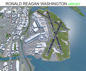 Ronald Reagan Washington Airport 3d model