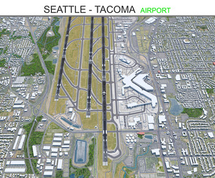 Seattle - Tacoma Airport 3d model