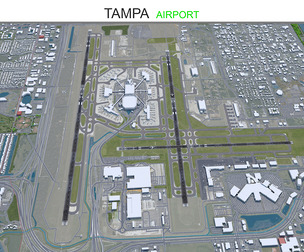 Tampa Airport 3d model