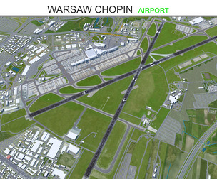 Warsaw Chopin Airport 3d model