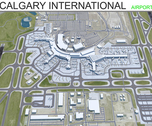 Calgary International Airport 3d model