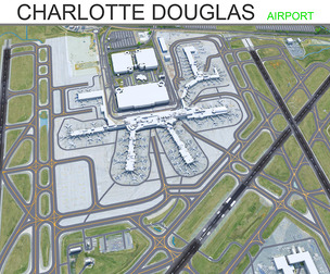 Charlotte Douglas Airport 3d model
