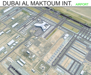 Dubai Al Maktoum International Airport  3d model