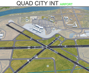 Quad City International Airport 3d model