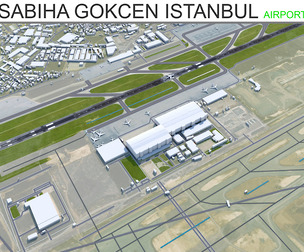 Sabiha Gokcen Airport Istanbul 3d model
