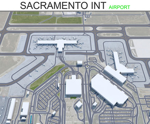 Sacramento International Airport 3d model