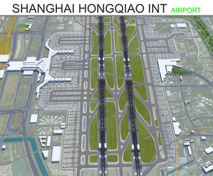 Shanghai Hongqiao International Airport 3d model