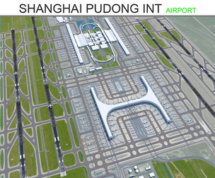 Shanghai Pudong International Airport3d model