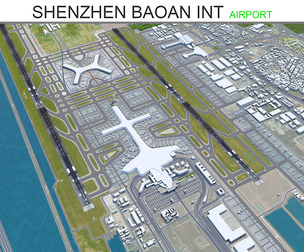 Shenzhen Baoan International Airport 3d model