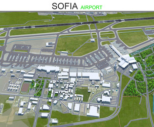 Sofia Airport 3d model