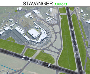 Stavanger Airport 3d model