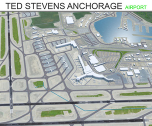 Ted Stevens Anchorage Airport 3d model