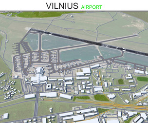 Vilnius Airport 3d model