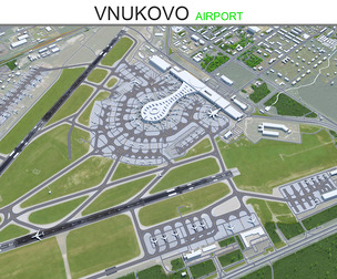 Vnukovo Airport 3d model