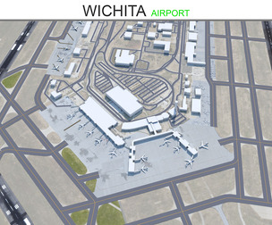 Wichita Airport 3d model