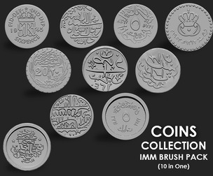 Coins Collection IMM Brush Pack (10 in One)