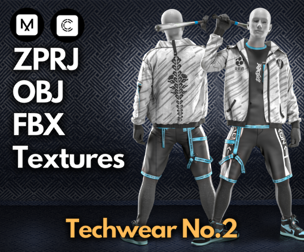 Techwear No.2 : Marvelous Designer + Clo3d