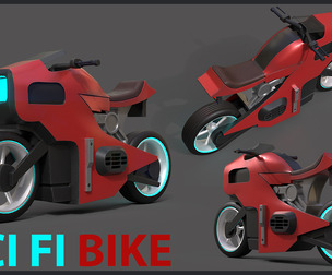 Sci-fi Bike Game Ready 4
