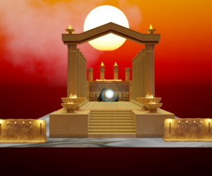 Portal-Temple-Torches scene