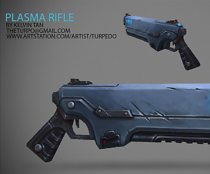 Handpainting a Sci-fi Rifle