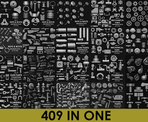 HardsurfaceEnvironmentMegapackImmBrushes409inOne
