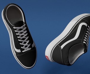 Free file model Shose VansOldSkool Black