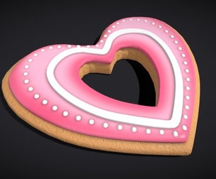 Valentines Heart Hole Cookie