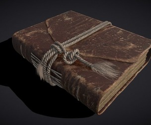 Rope Tied Leather Bound Book