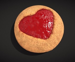 Jelly Heart Biscuit