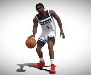 3D Rigged Anthony Edwards NBA