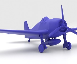 Grumman F6F Hellcat - 3d printer ready