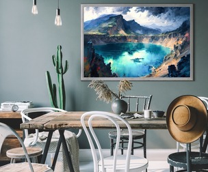 Blue Pearl Lake Wall Art