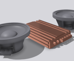 RC Car 1:10 Speaker Unit Flat Accesories