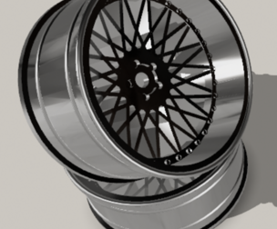 RC Drift Car Rim 1:10 Yaba King Mesh Offset -4 mm