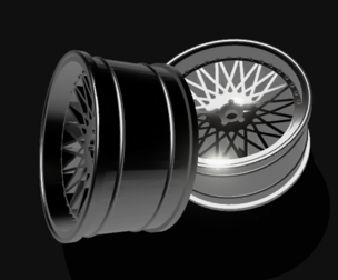 RC Drift Car Rim 1:10 Yaba King Mesh Offset +2 mm