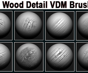 100 Wood Detail VDM Brushes
