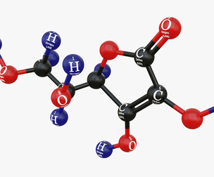 Vitamin C- Molecular model