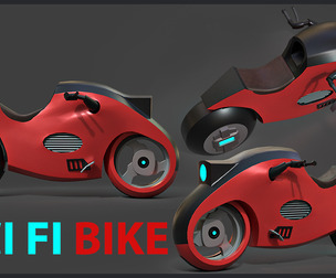 Sci-fi Bike Game Ready 6