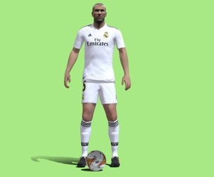 3D Rigged Zinedine Zidane Real Madrid