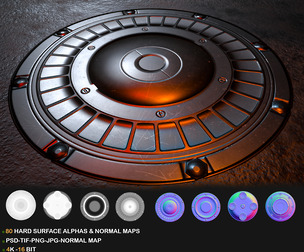 80 HARD SURFACE ALPHAS & NORMAL MAPS-VOL 5