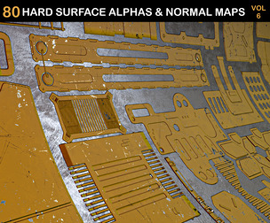 80 HARD SURFACE ALPHAS & NORMAL MAPS-VOL 6