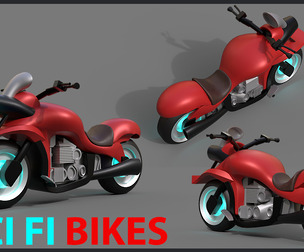 Sci-fi Bike Game Ready 7