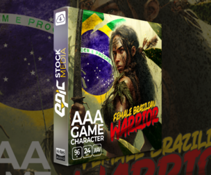 AAA Game Character Female Brazilian Warrior