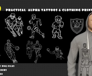 2000 Practical Alpha Tattoos & Clothing prints